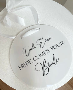 Bride Sign