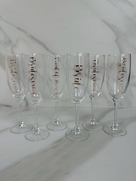 Personalised Champagne Flutes