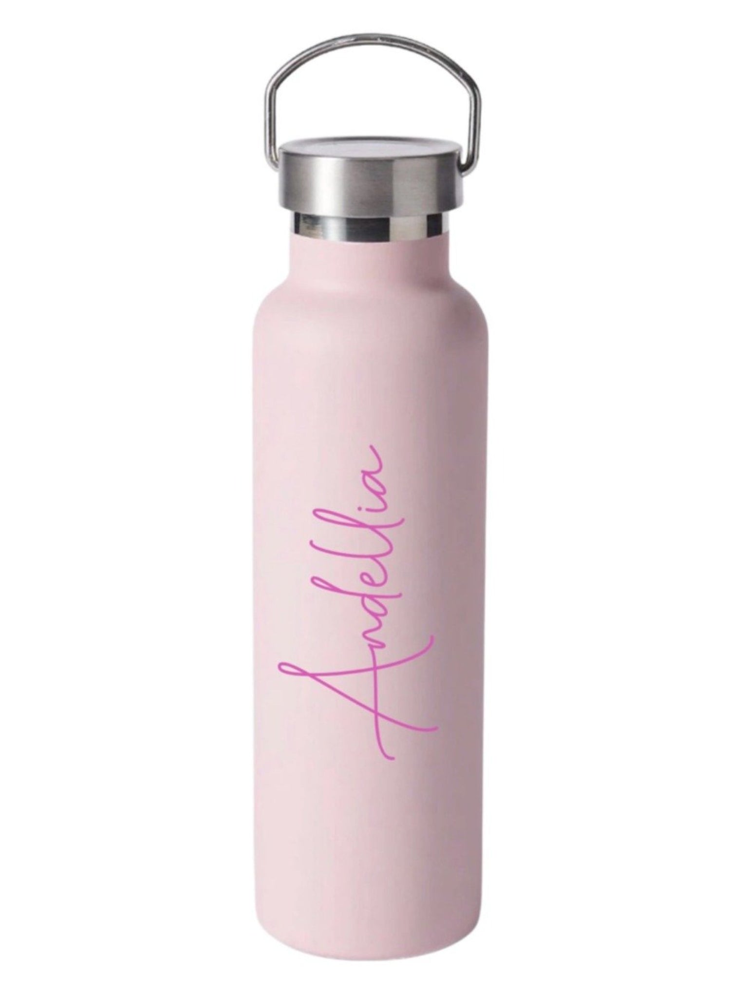 Personalised Drink Bottle - Light Pink 600ml