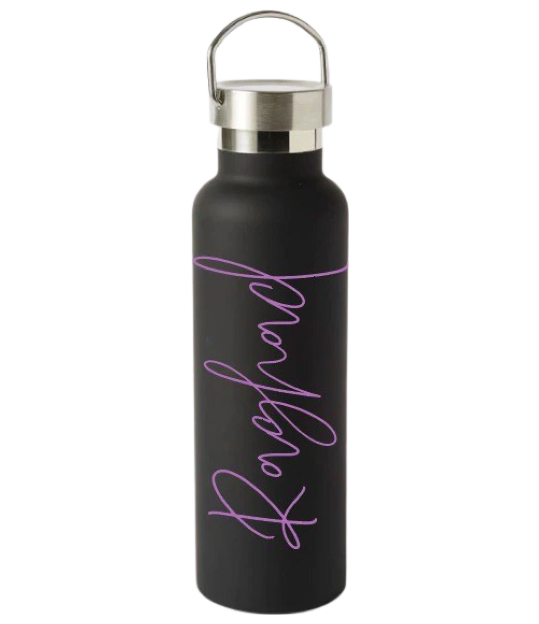 Personalised Drink Bottle - Black 600ml