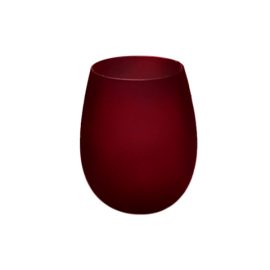 Burgundy Stemless Glass - 480ml