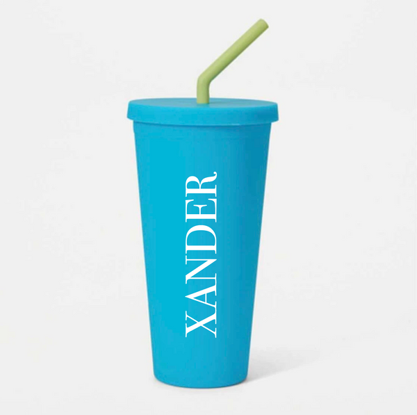 Kids Straw Cup - Blue