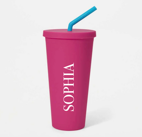 Kids Straw Cup - Pink