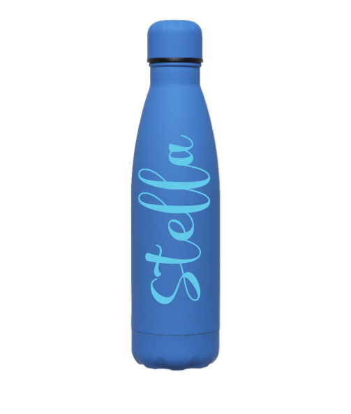 Personalised Drink Bottle - Bright Blue 480ml