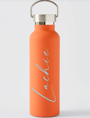 Personalised Drink Bottle - Orange 600ml